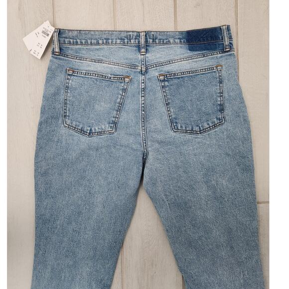 Abercrombie & Fitch High Rise The Skinny Size 32 14short Distressed Jeans Pants - Picture 7 of 8